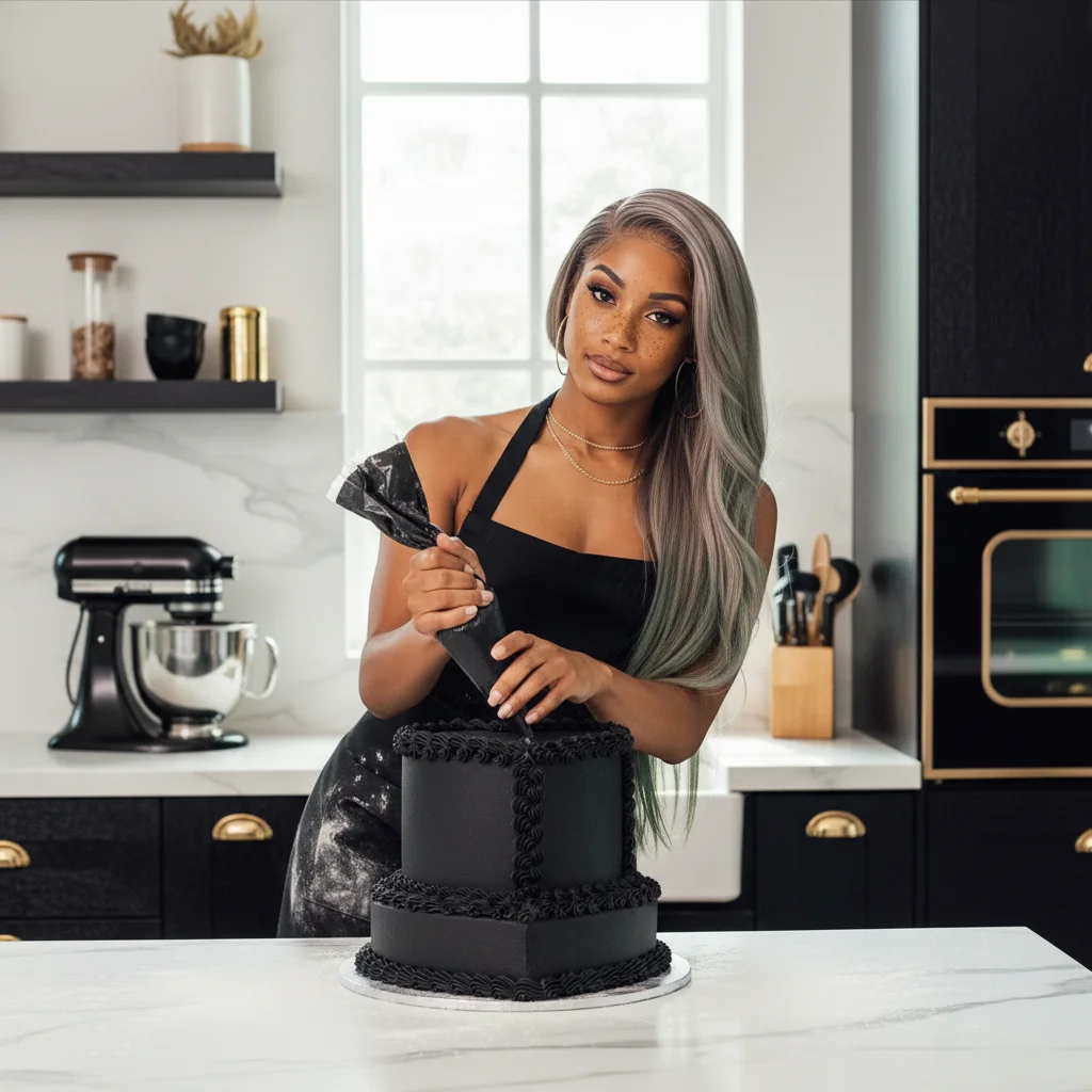 Showcase - Black Heart Cake Baker